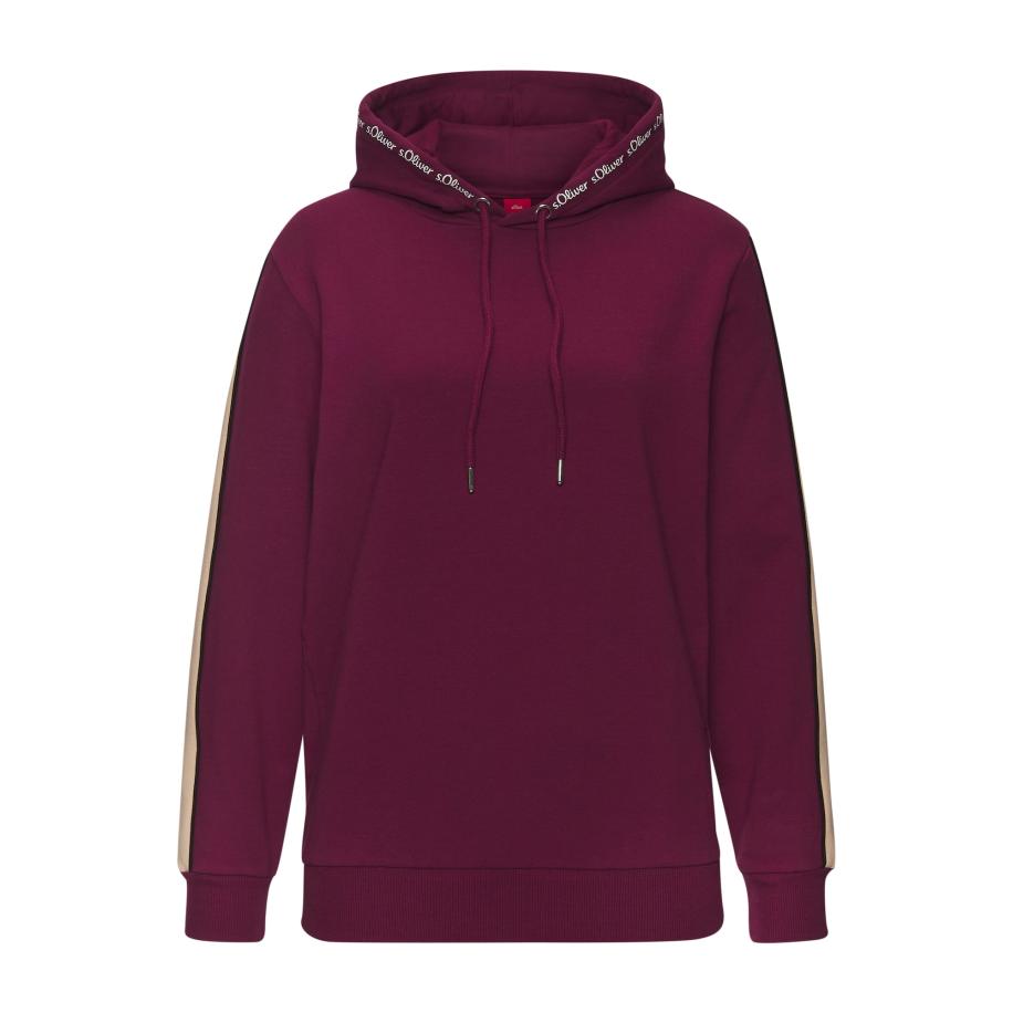 s.Oliver s.Oliver Sweatshirt beige / bourgogne / zwart -