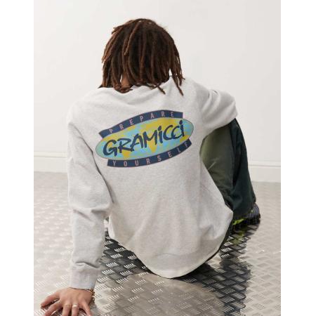 Gramicci - Prepare Yourself - Sweatshirt met grafische print in grijs