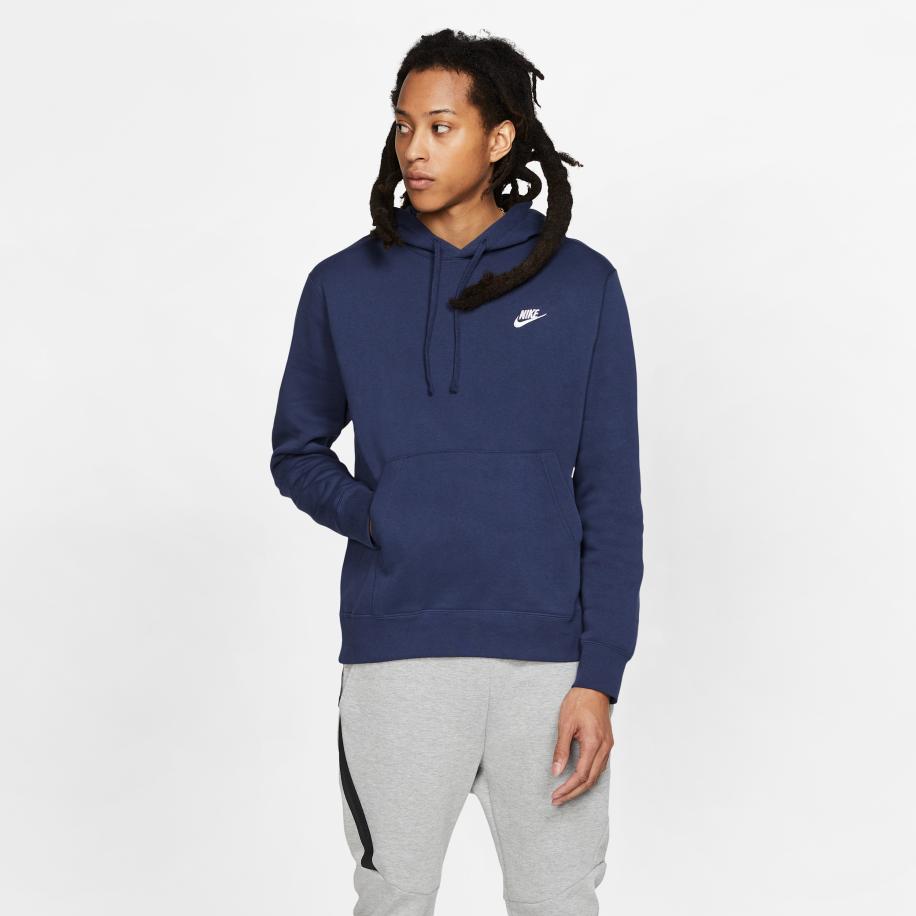 Nike Club Fleece Hoodie - Blauw Blauw