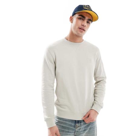 BOSS Orange - Westart - Ruimvallend sweatshirt met logo in beige-Neutraal