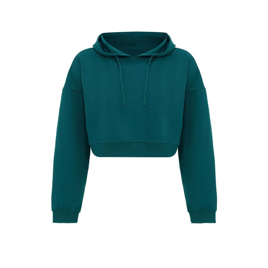 Jacey Quinn Jacey Quinn Sweatshirt donkergroen -