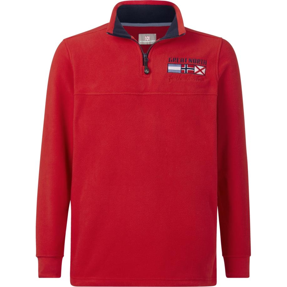 jan vanderstorm Jan Vanderstorm Sweatshirt Sietse blauw / rood / wit -