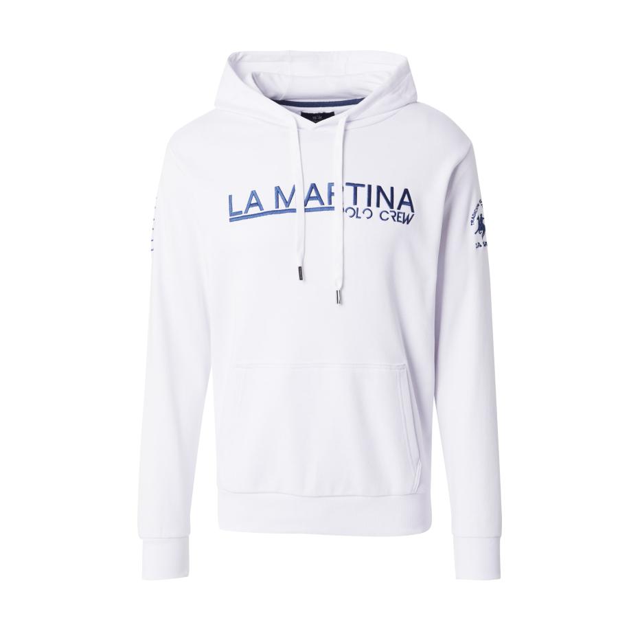 La Martina La Martina Sweatshirt saffier / wit -