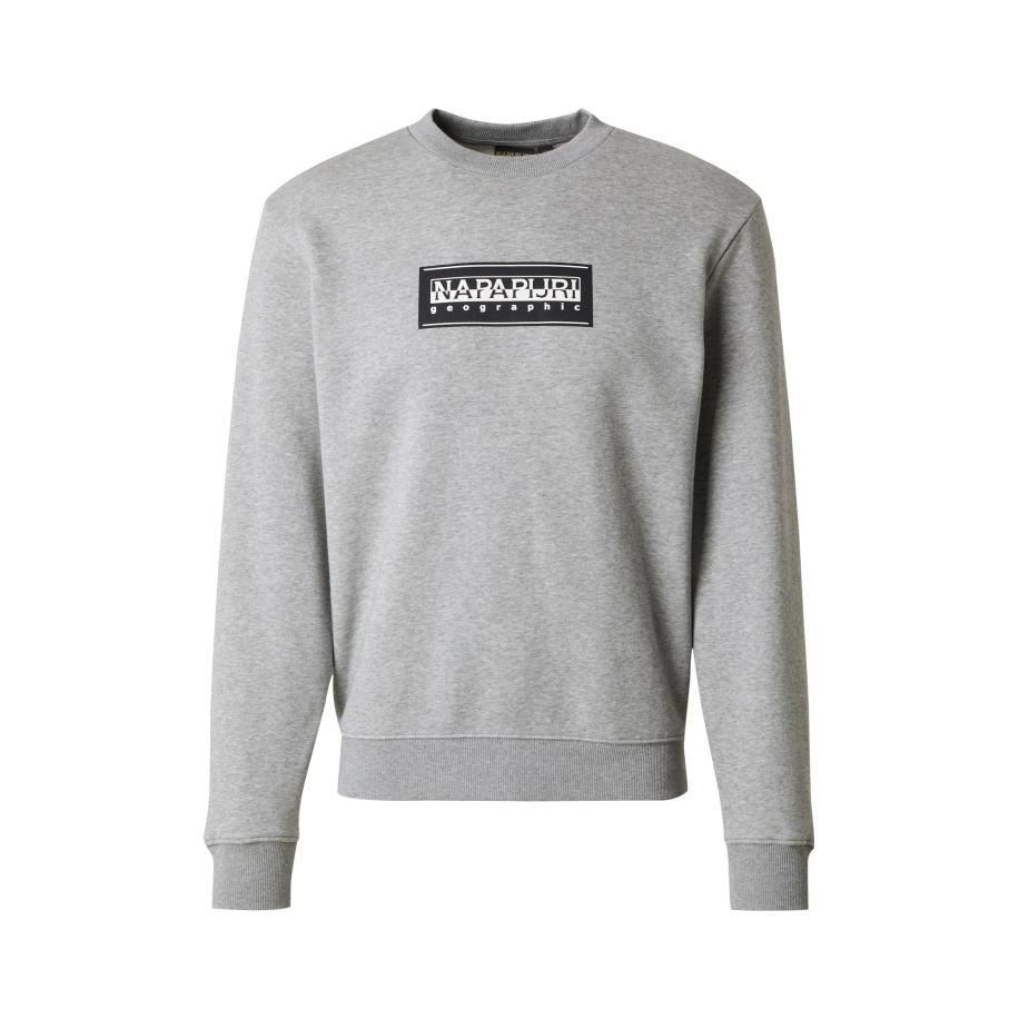 Napapijri NAPAPIJRI Sweatshirt B-BOX lichtgrijs / zwart / wit -
