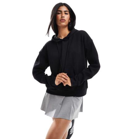 Pull & Bear Oversized hoodie in zwart
