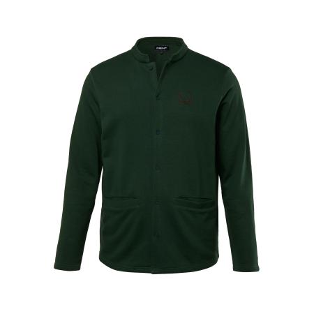 men plus Men Plus Sweatvest donkergroen