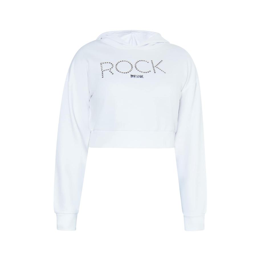 ROCKEASY ROCKEASY Sweatshirt zwart / zilver / wit -
