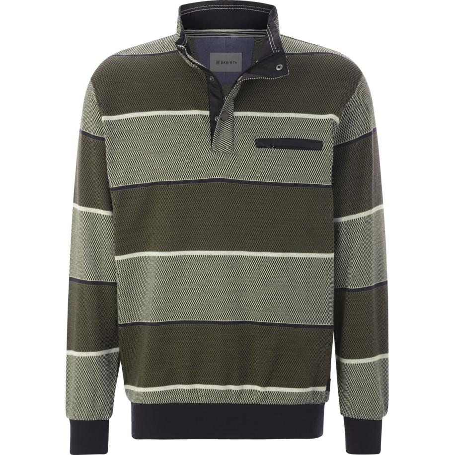 BABISTA BABISTA Sweatshirt Nicolao marine / kaki / olijfgroen / pastelgroen -