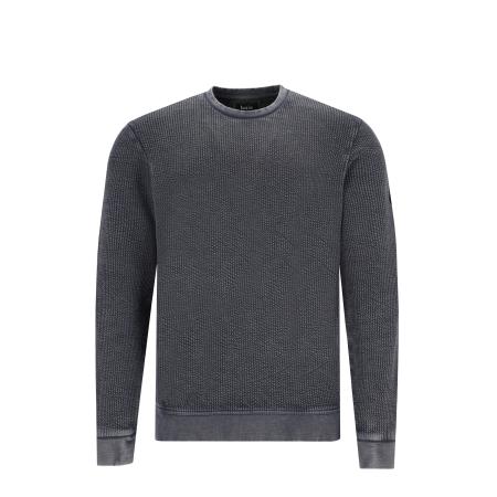 HAJO Sweatshirt zwart gemêleerd