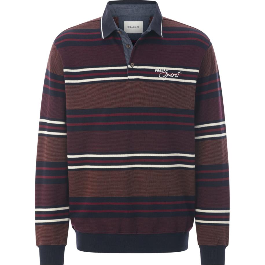 BABISTA BABISTA Sweatshirt Taron donkerrood / zwart / wit -