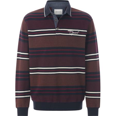 BABISTA BABISTA Sweatshirt Taron donkerrood / zwart / wit