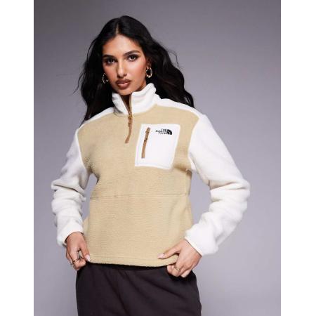 The North Face Yumiori Fleece met 1/4 rits in beige-Neutraal