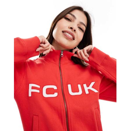 French Connection FCUK Trui met rits in rood