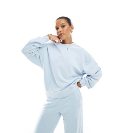 JJXX Rechte sweater in lichtblauw, deel van co-ord set