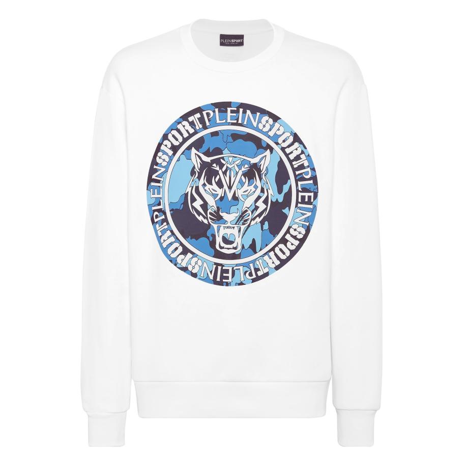 Plein Sport Plein Sport Sweatshirt Carbon Tiger marine / azuur / lichtblauw / wit -