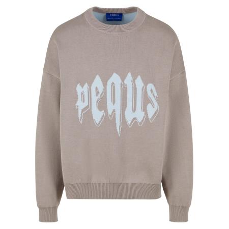 Pequs Sweatshirt Mythic beige / hemelsblauw