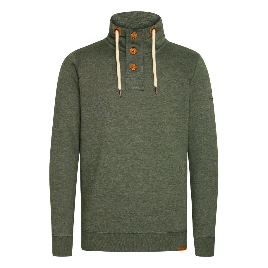 Solid !Solid Sweatshirt Trip cognac / groen / wit -