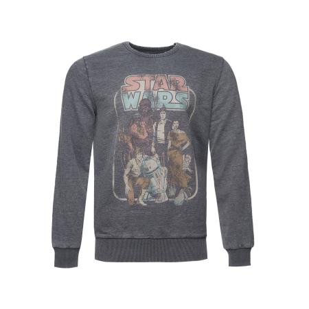 Recovered Recovered Sweatshirt Star Wars Return Of The Jedi Group Comic lichtblauw / grijs / donkergrijs / rosa