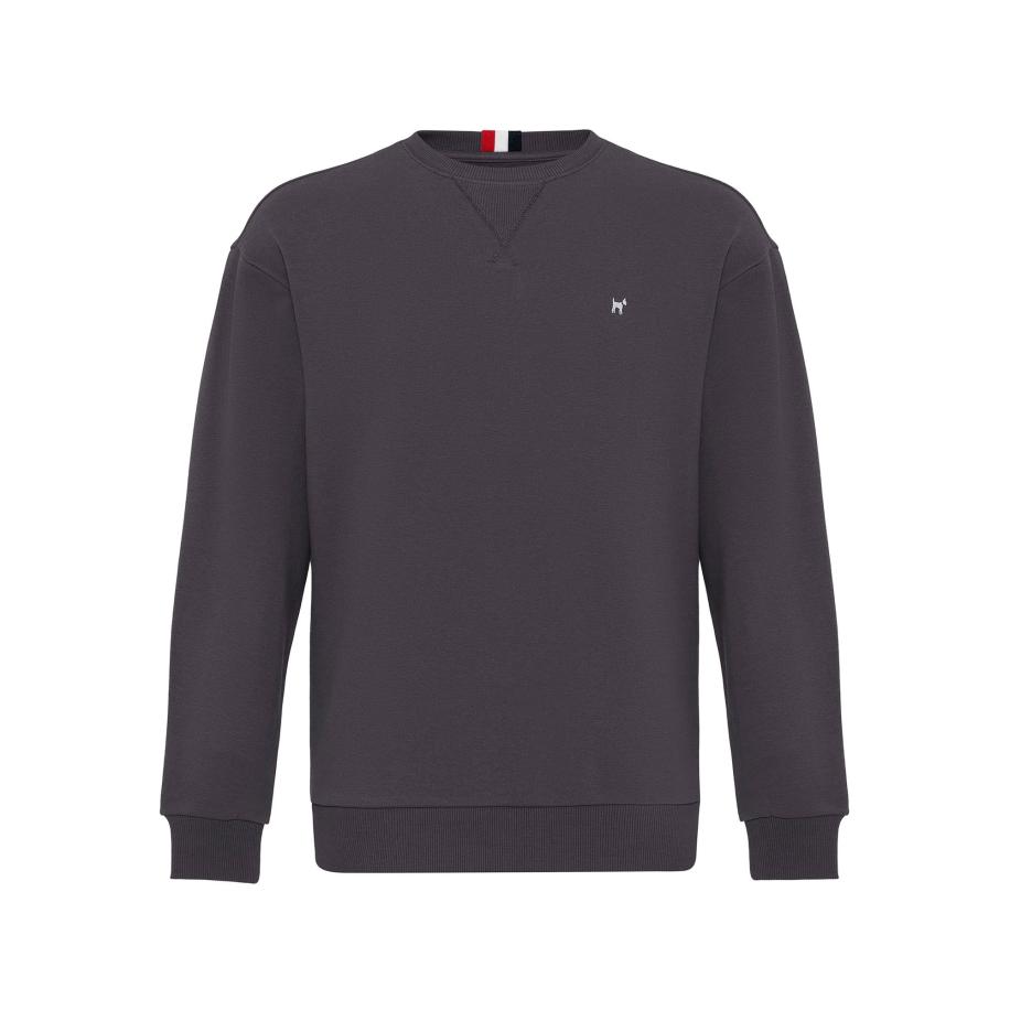Williot Williot Sweatshirt donkergrijs / wit -
