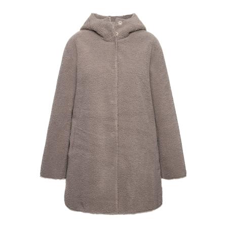 Ulla Popken Ulla Popken Fleece jas grijs / taupe