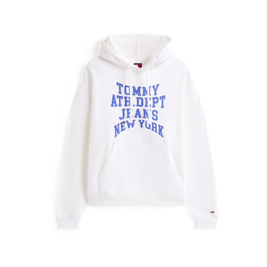 Tommy Jeans Tommy Jeans Sweatshirt 90S VARSITY ecru / navy / royal blue/koningsblauw / rood -