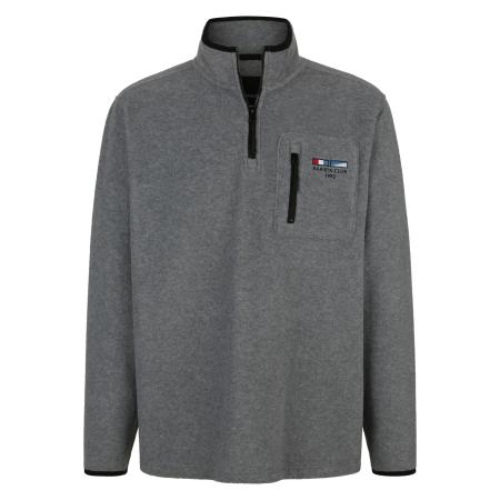 BABISTA Half-Zip Sweater grijs, Effen