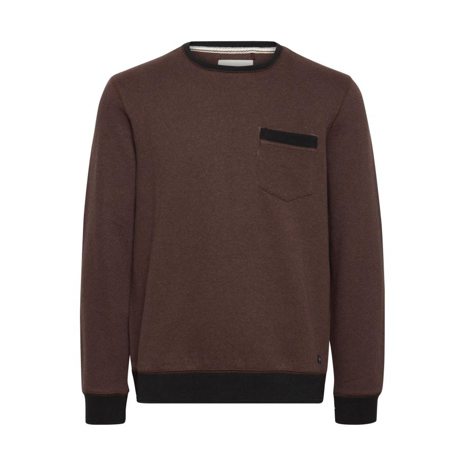 Blend BLEND Sweatshirt donkerbruin / zwart / wit -