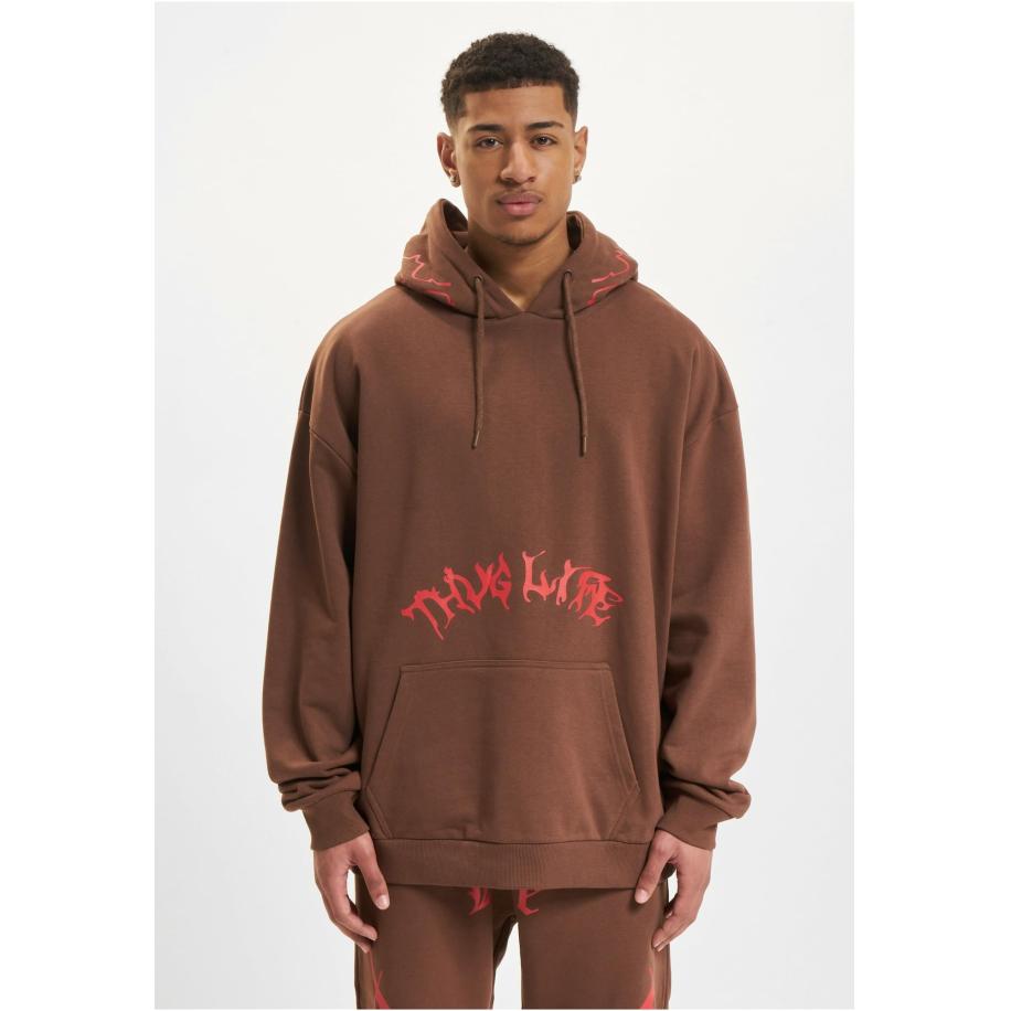 Thug Life Sweatshirt Thug Life bruin / rood Bruin