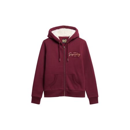 Superdry Sweatvest Luxe oranje / bordeaux