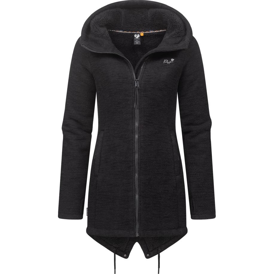 Ragwear Ragwear Sweatvest Wingi zwart / wit -