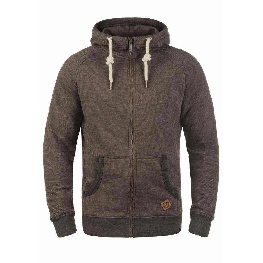 Solid !Solid Sweatvest Vitu bruin -