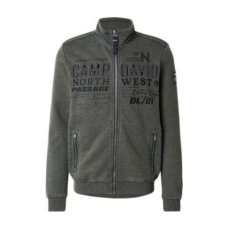 Camp David CAMP DAVID Sweatvest donkergrijs / zwart / wit