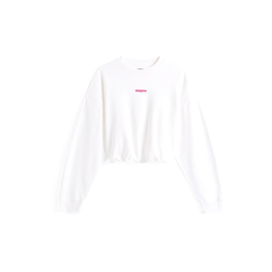 Tommy Jeans Tommy Jeans Sweatshirt pink / wit / offwhite -