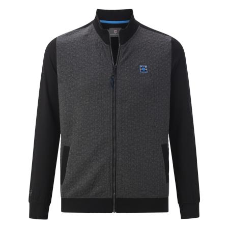 jan vanderstorm Jan Vanderstorm Sweatvest grijs gemêleerd / zwart