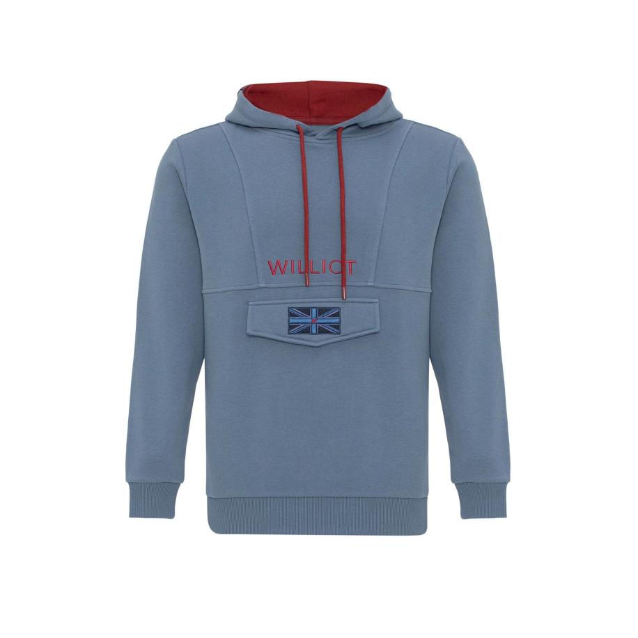 Williot Williot Sweatshirt blauw / navy / rood -