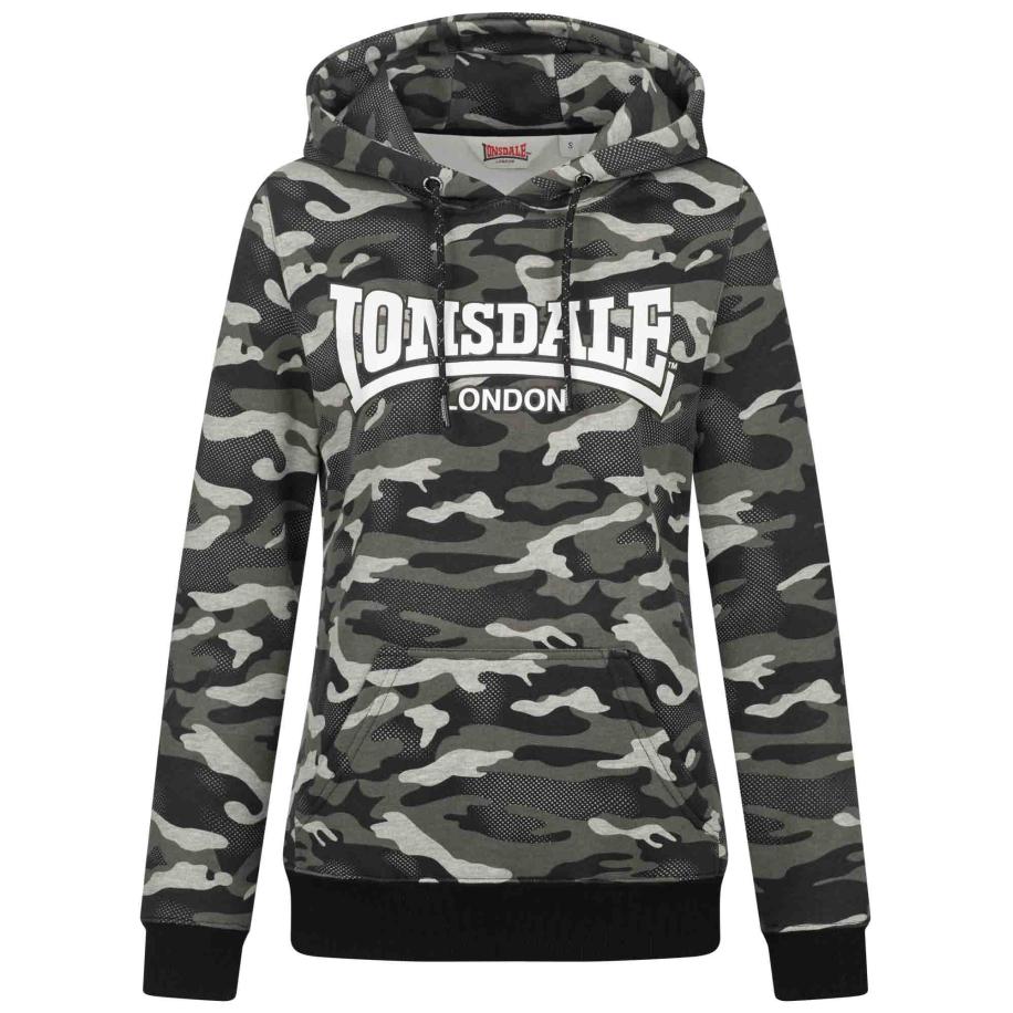 Lonsdale LONSDALE Sweatshirt CLOUGH grijs / antraciet / lichtgrijs / zwart -
