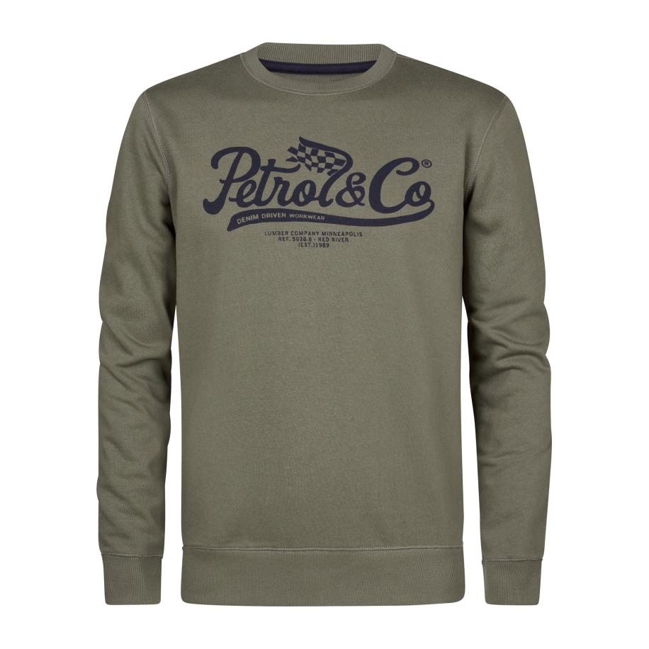Petrol Industries Petrol Industries Sweatshirt olijfgroen -