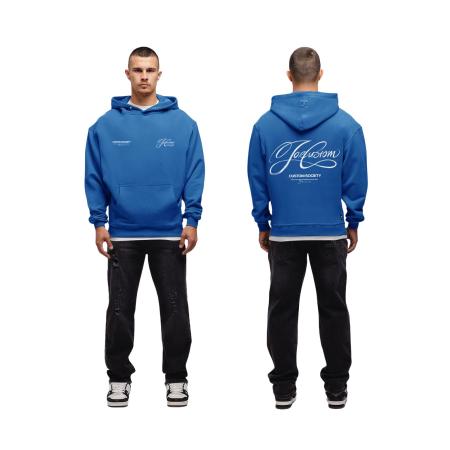 JorCustom Signature Oversized Hoodie Kobalt Blue