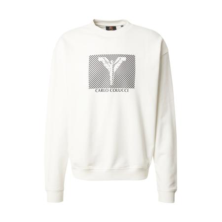carlo colucci Carlo Colucci Sweatshirt zwart / offwhite