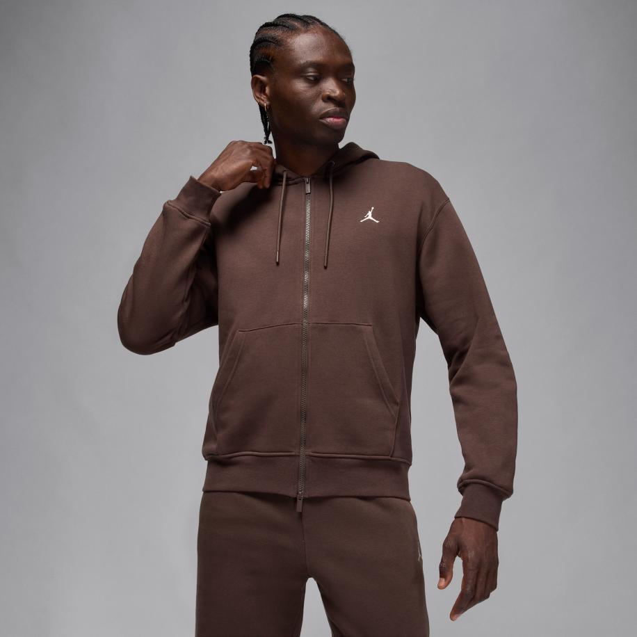 Jordan Brooklyn Fleece hoodie met rits voor heren - Bruin Bruin