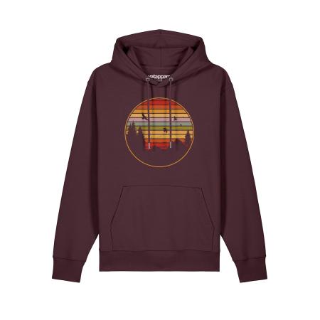 Watapparel Watapparel Sweatshirt Sunset Berge & Tannen gemengde kleuren / donkerrood