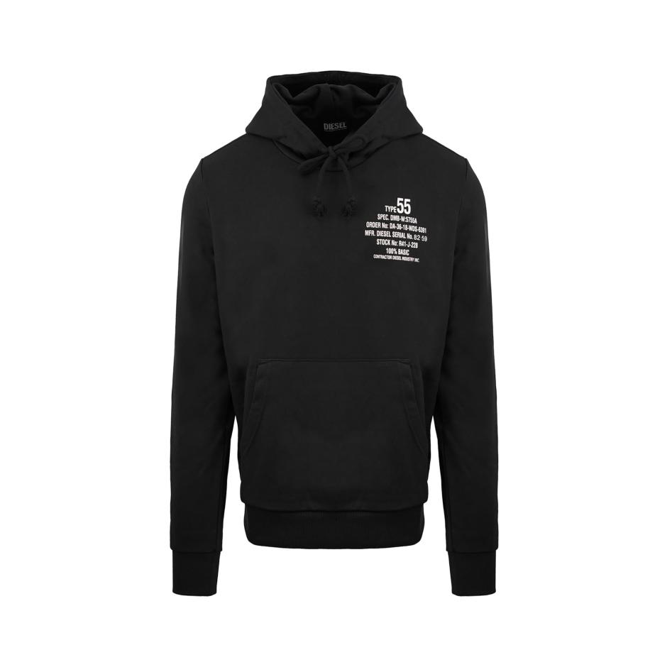 Diesel DIESEL Sweatshirt zwart / wit -