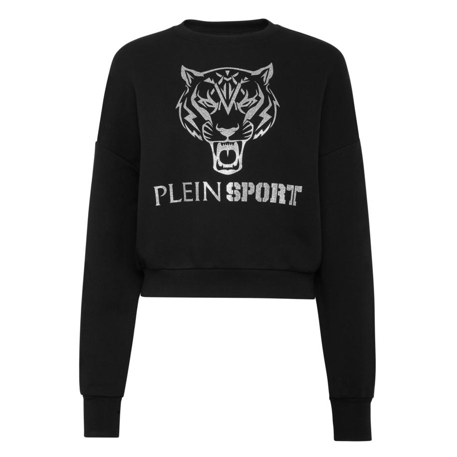 Plein Sport Plein Sport Sweatshirt Tiger zwart / zilver -