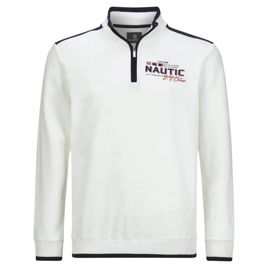 jan vanderstorm Jan Vanderstorm Sweatshirt rood / zwart / wolwit -