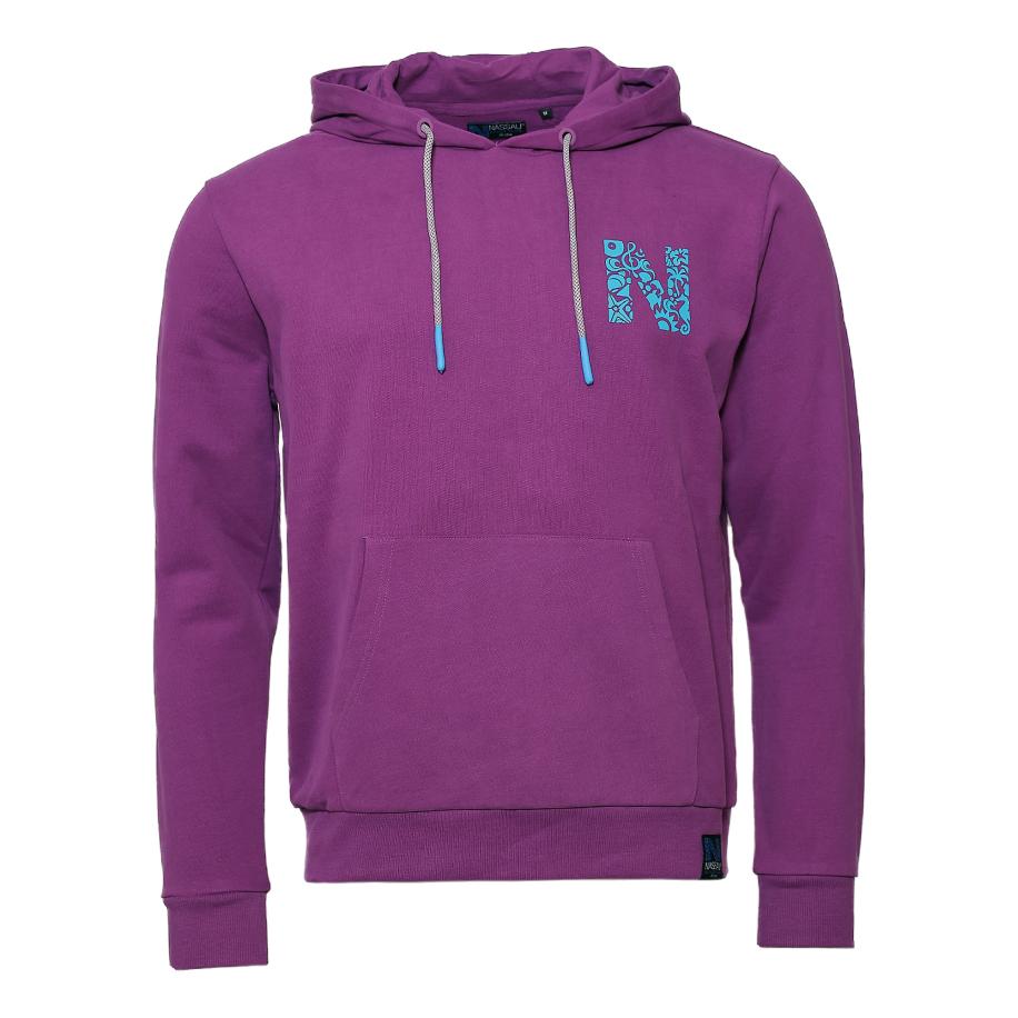 NASSAU Beach Club NASSAU Beach Club Sweatshirt NB231047 blauw / lila / wit -