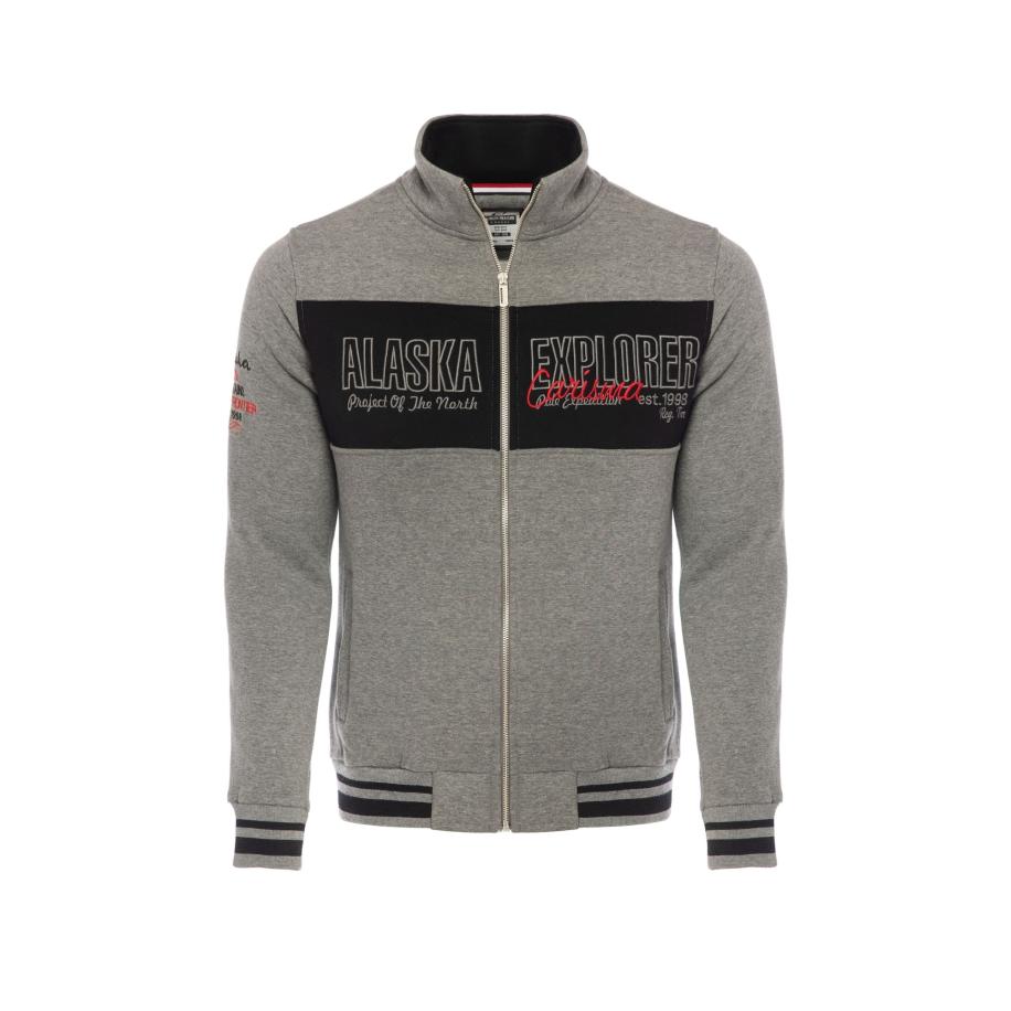 Carisma CARISMA Sweatvest grijs / kersrood / zwart -