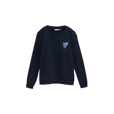 Tom Tailor TOM TAILOR Sweatshirt blauw / navy / koraal
