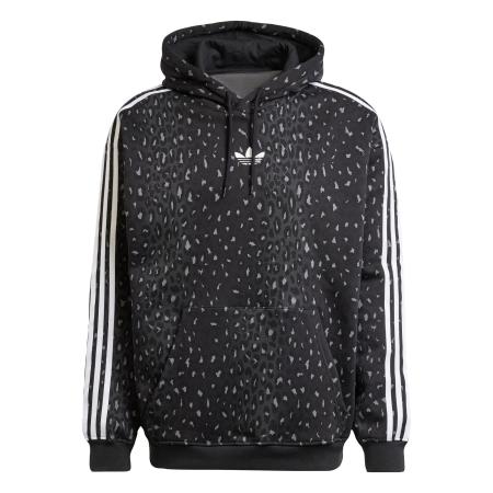 Adidas ADIDAS ORIGINALS Sweatshirt Leo All Over Print Loose grijs / zwart / wit