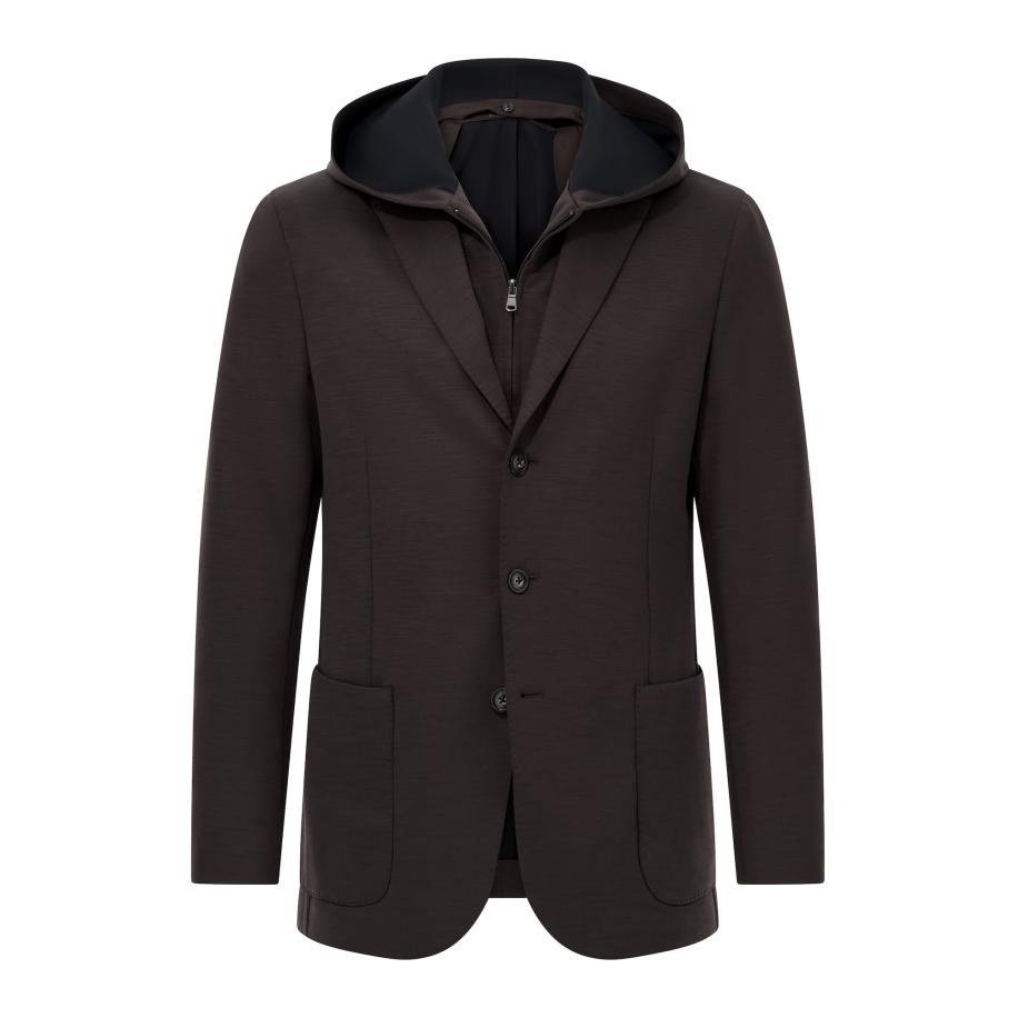 Boggi Milano Boggi Milano Sweatshirt Madison chocoladebruin -