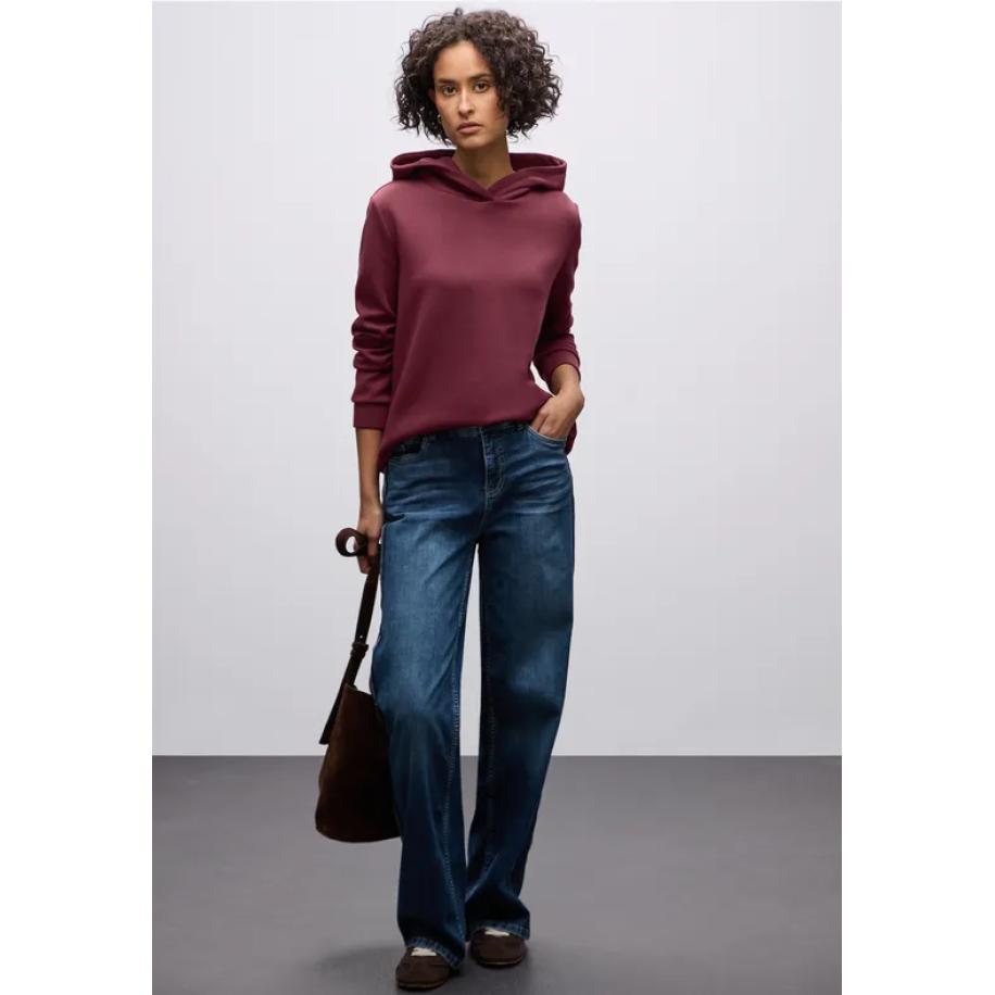 Street One Cupro Sweat Hoodie Rood